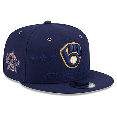 Men's New Era Navy Milwaukee Brewers 2026 MLB All-Star Game 9FIFTY Snapback Hat