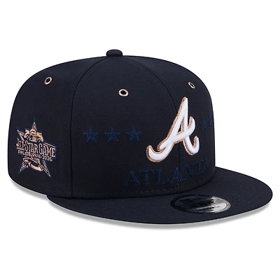 Men's New Era Navy Atlanta Braves 2026 MLB All-Star Game 9FIFTY Snapback Hat