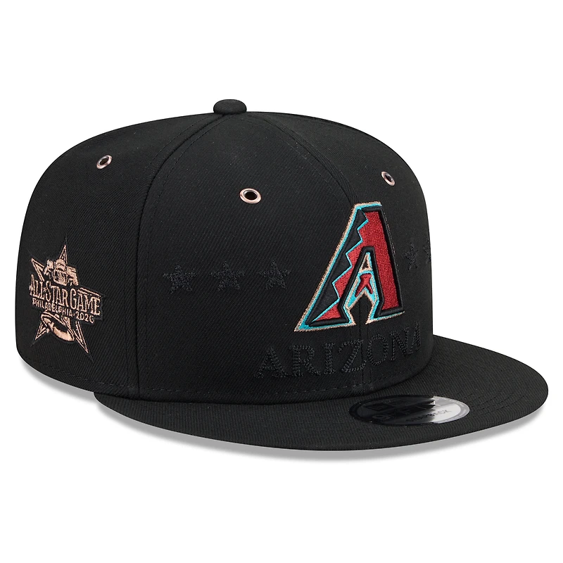 Men's New Era Black Arizona Diamondbacks 2026 MLB All-Star Game 9FIFTY Snapback Hat