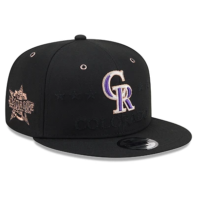 Men's New Era Black Colorado Rockies 2026 MLB All-Star Game 9FIFTY Snapback Hat
