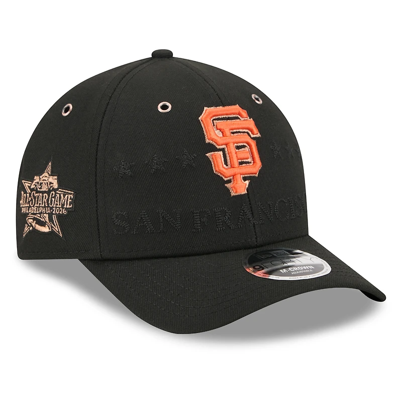 Men's New Era Black San Francisco Giants 2026 MLB All-Star Game 9FORTY Adjustable Hat