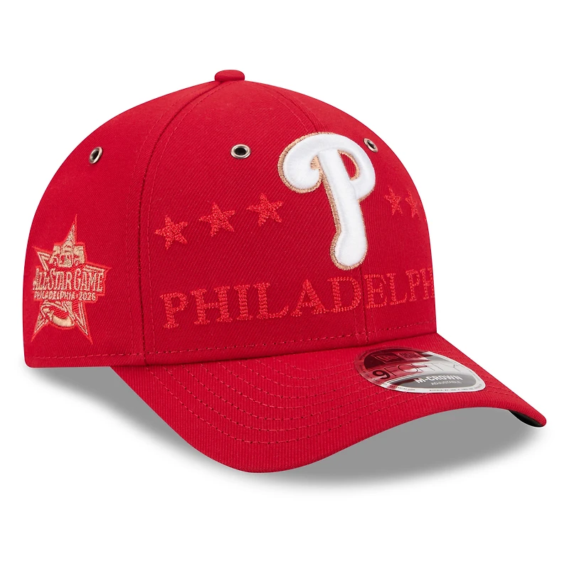 Men's New Era Red Philadelphia Phillies 2026 MLB All-Star Game 9FORTY Adjustable Hat