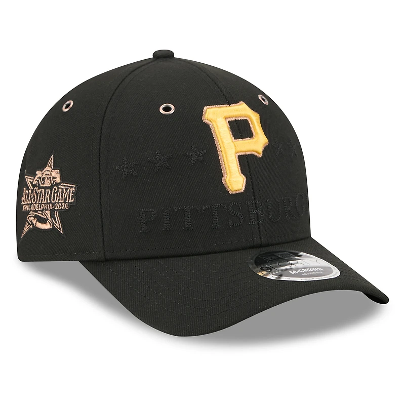 Men's New Era Black Pittsburgh Pirates 2026 MLB All-Star Game 9FORTY Adjustable Hat