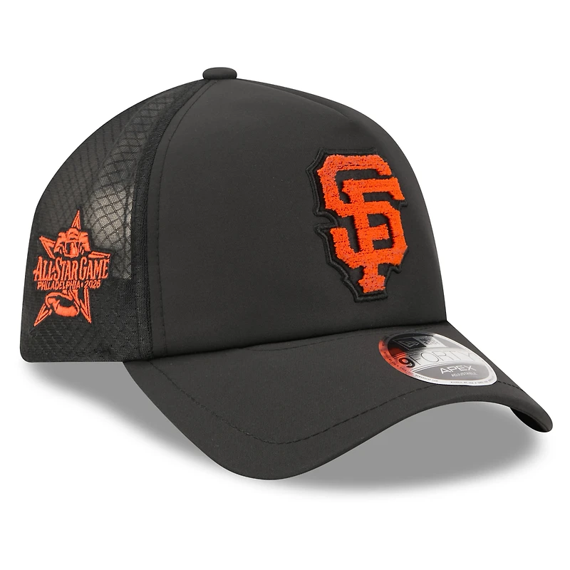 Men's New Era Black San Francisco Giants 2026 MLB All-Star Game Workout 9FORTY Apex Adjustable Hat