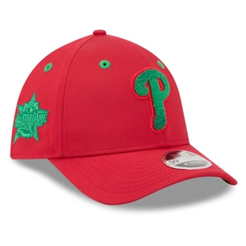 Men's New Era Red Philadelphia Phillies 2026 MLB All-Star Game Workout 39THIRTY M-Crown Flex Hat