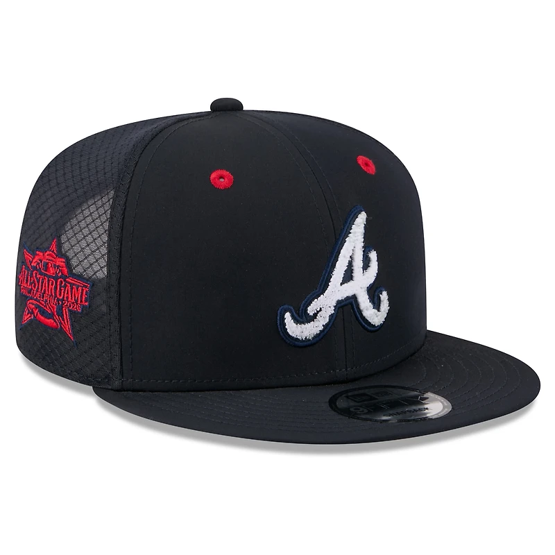 Men's New Era Navy Atlanta Braves 2026 MLB All-Star Game Workout 9FIFTY Snapback Hat