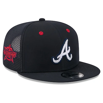 Men's New Era Navy Atlanta Braves 2026 MLB All-Star Game Workout 9FIFTY Snapback Hat