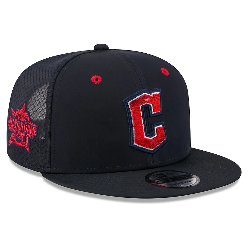 Men's New Era Navy Cleveland Guardians 2026 MLB All-Star Game Workout 9FIFTY Snapback Hat