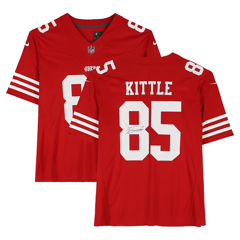George Kittle San Francisco 49ers Autographed Scarlet Nike Vapor F.U.S.E. Limited Jersey