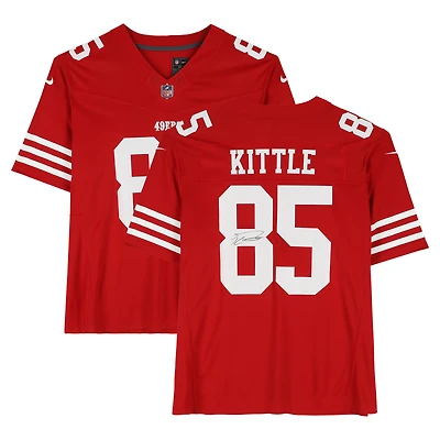 George Kittle San Francisco 49ers Autographed Scarlet Nike Vapor F.U.S.E. Limited Jersey