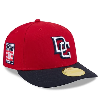 Men's New Era Red/Navy Washington Nationals 2026 Baseball Hall of Fame 59FIFTY Low Profile Fitted Hat