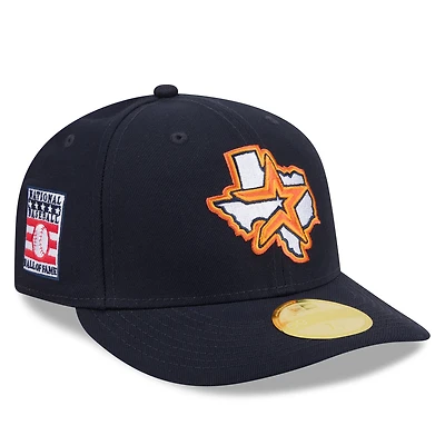 Men's New Era Navy Houston Astros 2026 Baseball Hall of Fame 59FIFTY Low Profile Fitted Hat
