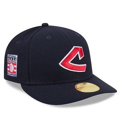 Men's New Era Navy Cleveland Guardians 2026 Baseball Hall of Fame 59FIFTY Low Profile Fitted Hat