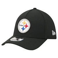 Men's New Era Black Pittsburgh Steelers 39THIRTY M-Crown A-Frame Stretch Hat
