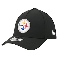 Men's New Era Black Pittsburgh Steelers 39THIRTY M-Crown A-Frame Stretch Hat