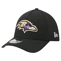 Men's New Era Black Baltimore Ravens 39THIRTY M-Crown A-Frame Stretch Hat