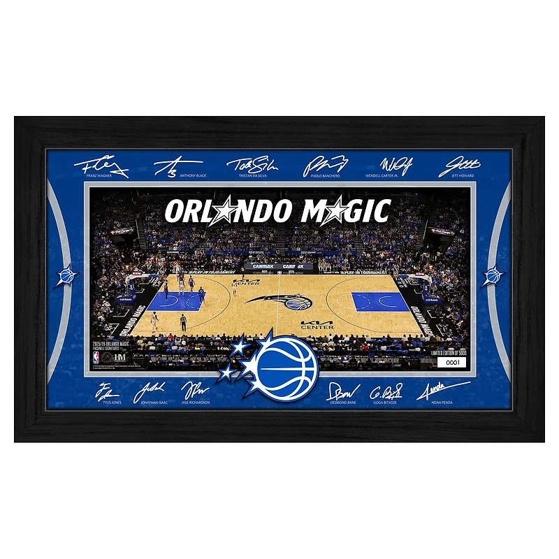 Highland Mint  Orlando Magic 2025 Signature Court Framed Picture