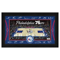 Highland Mint  Philadelphia 76ers 2025 Facsimile Signature Court Framed Picture