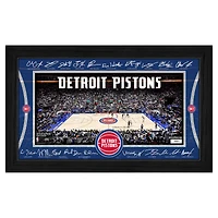 Highland Mint  Detroit Pistons 2025 Facsimile Signature Court Framed Picture