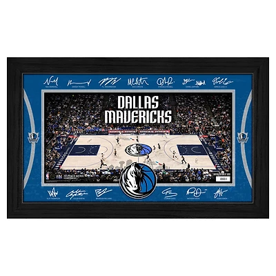 Highland Mint Dallas Mavericks 2025 Signature Court Framed Picture
