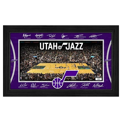 Highland Mint  Utah Jazz 2025 Signature Court Framed Picture