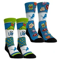 Youth Rock Em Socks Detroit Lions Muppets 2-Pack Crew Socks Set