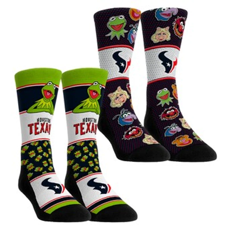Youth Rock Em Socks Houston Texans Muppets 2-Pack Crew Socks Set