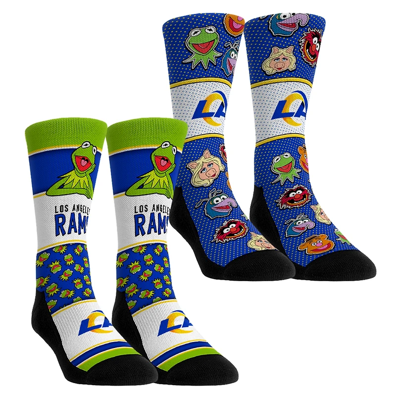 Youth Rock Em Socks Los Angeles Rams Muppets 2-Pack Crew Socks Set