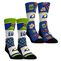Youth Rock Em Socks Los Angeles Rams Muppets 2-Pack Crew Socks Set