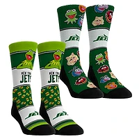 Youth Rock Em Socks New York Jets Muppets 2-Pack Crew Socks Set