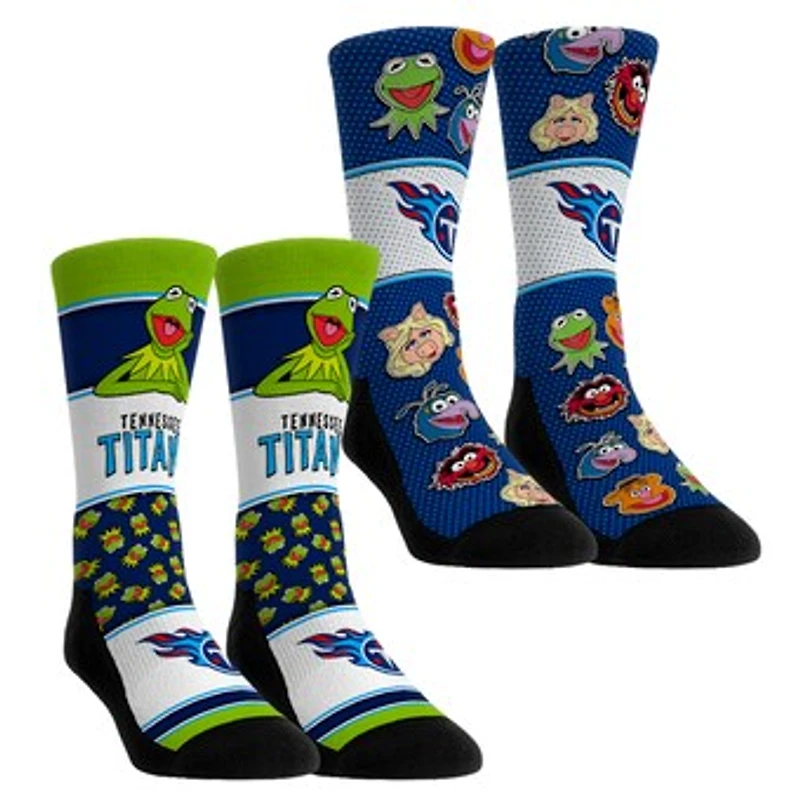 Youth Rock Em Socks Tennessee Titans Muppets 2-Pack Crew Socks Set