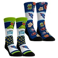 Youth Rock Em Socks Tennessee Titans Muppets 2-Pack Crew Socks Set