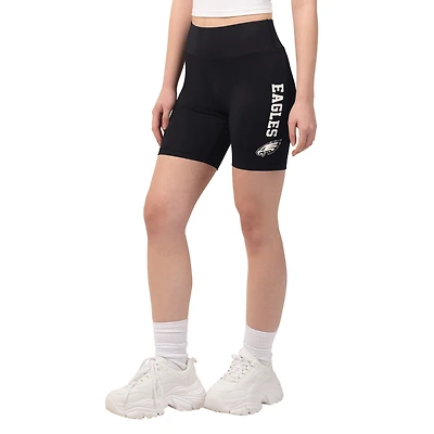 Women's Starter Black Philadelphia Eagles Biker Shorts