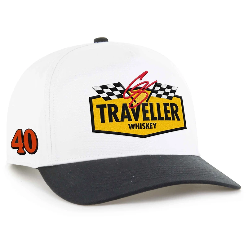 Men's '47 White/Red Justin Allgaier Traveller Whiskey Two-Tone Hitch Adjustable Hat