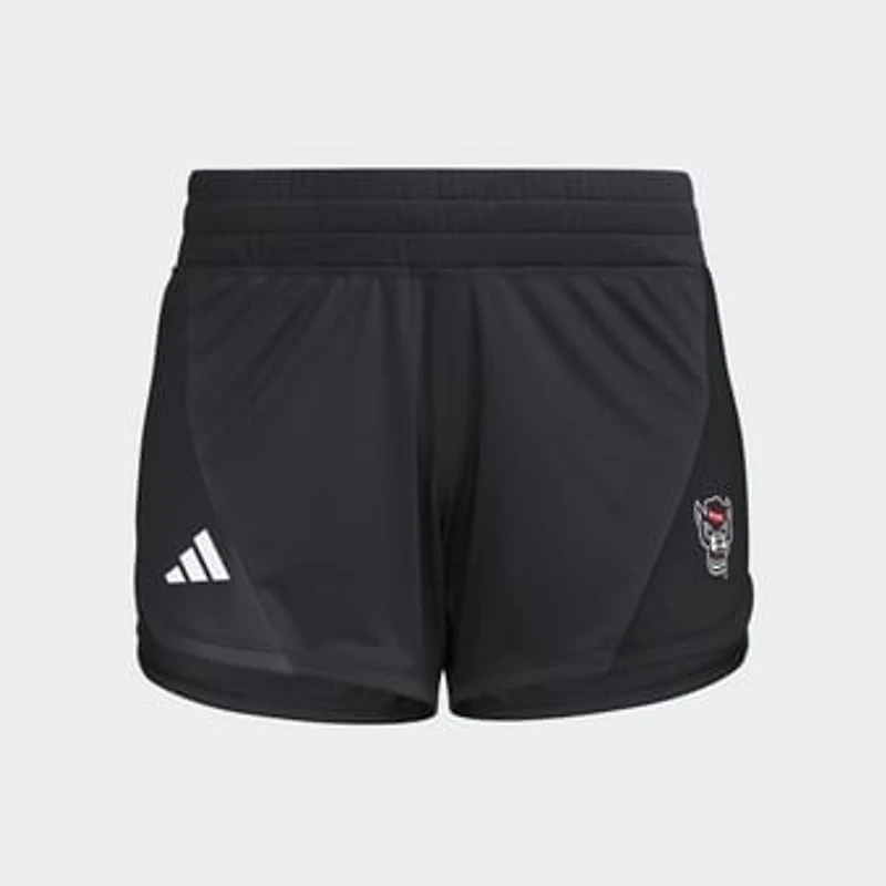 Women's adidas  Black NC State Wolfpack D4T Woven Training Shorts