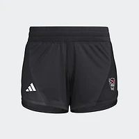 Women's adidas  Black NC State Wolfpack D4T Woven Training Shorts