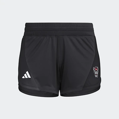 Women's adidas Black NC State Wolfpack D4T Woven Training Shorts