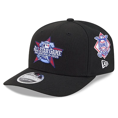 Men's New Era Black Philadelphia Phillies 2026 MLB All-Star Game Fan Pack 9SEVENTY Adjustable Hat