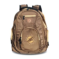 MOJO Tan Miami Dolphins 19" Premium Laptop Backpack