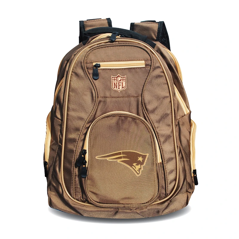MOJO Tan New England Patriots 19" Premium Laptop Backpack