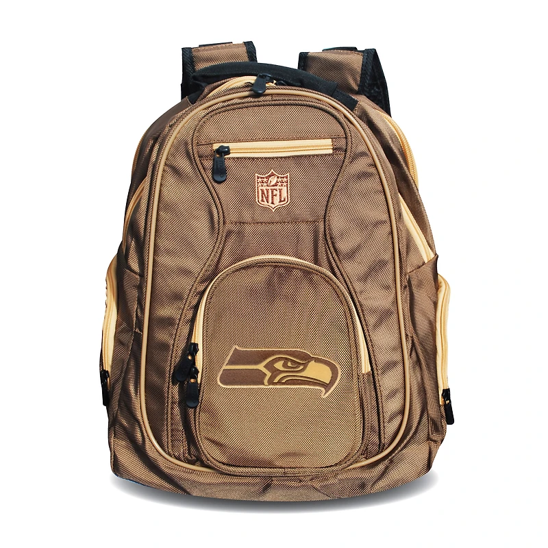 MOJO Tan Seattle Seahawks 19" Premium Laptop Backpack