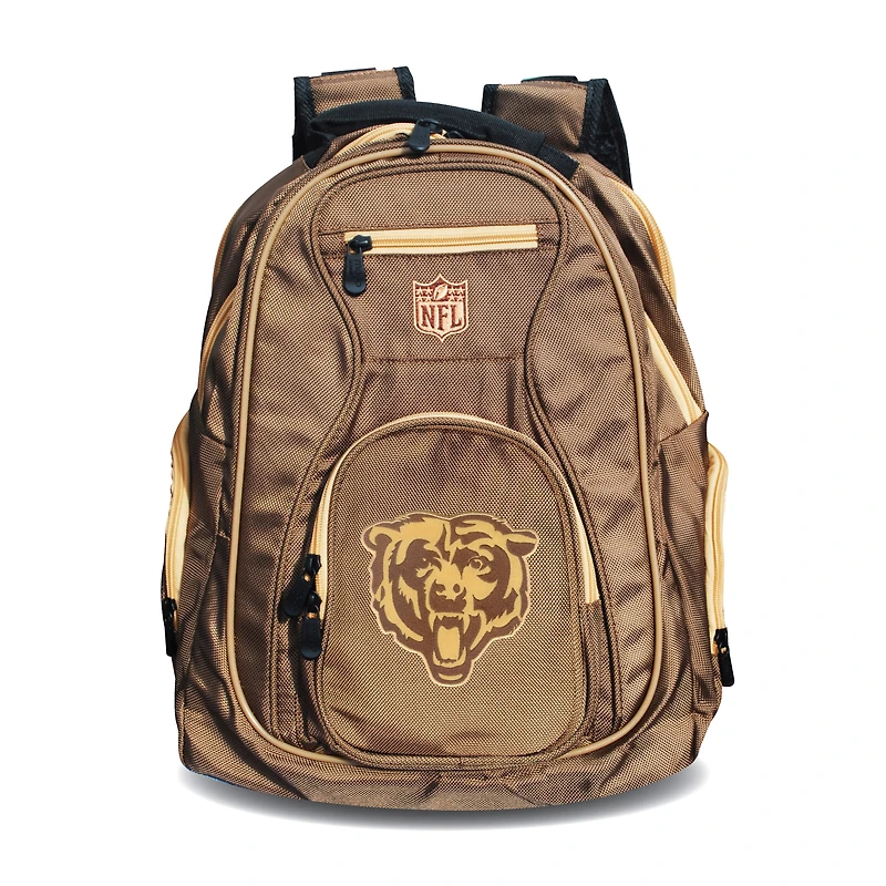 MOJO Tan Chicago Bears 19" Premium Laptop Backpack