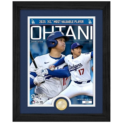 Highland Mint Shohei Ohtani Los Angeles Dodgers 2025 National League MVP 13" x 16" Bronze Coin Photo Mint