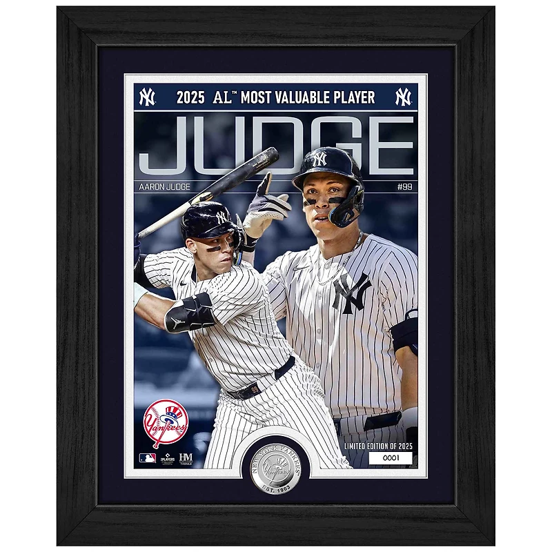 Highland Mint Aaron Judge New York Yankees 2025 American League MVP 13" x 16" Bronze Coin Photo Mint