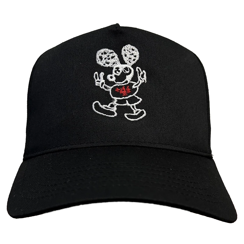 Unisex +44 Black Formula 1 Lucky Mouse Adjustable Hat