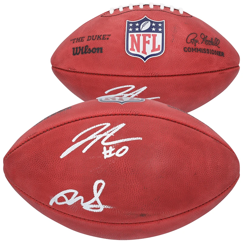 Jahmyr Gibbs & David Montgomery Detroit Lions Autographed Wilson Duke Full Color Football