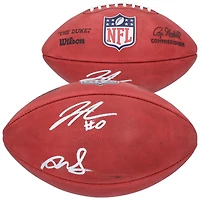 Jahmyr Gibbs & David Montgomery Detroit Lions Autographed Wilson Duke Full Color Football