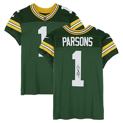 Micah Parsons Green Bay Packers Autographed Green Nike Elite Jersey