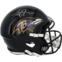 Terrell Suggs Baltimore Ravens Autographed Riddell Speed Replica Helmet