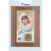Gunnar Henderson Baltimore Orioles Autographed 2023 Topps Allen & Ginter #MA-GH Rookie Card